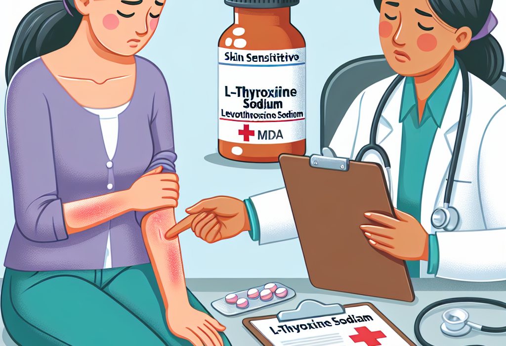 Qué hacer si L-Thyroxine Sodium/Levothyroxine Sodium (LT4 sodium) causa sensibilidad en la piel