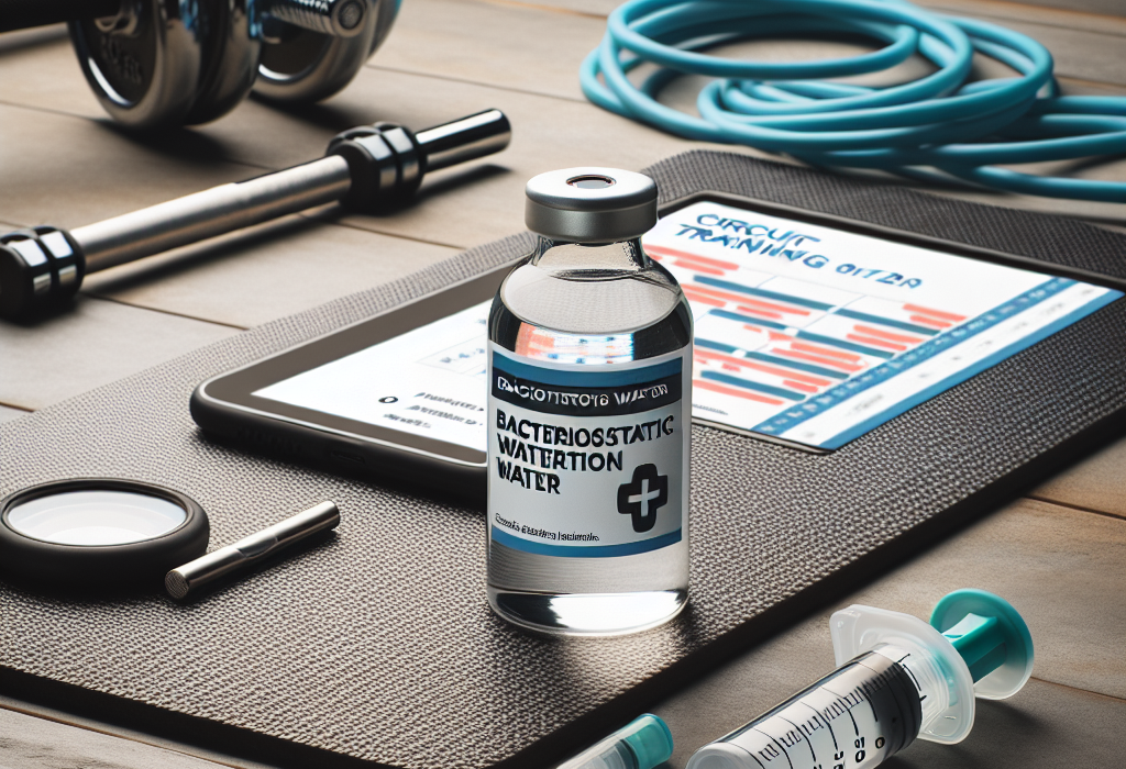Agua bacteriostática para inyección y entrenamiento de circuito