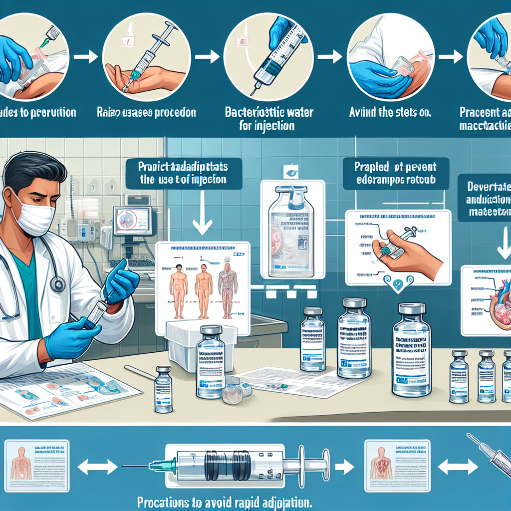 Cómo evitar la adaptación rápida al uso de Agua bacteriostática para inyección
