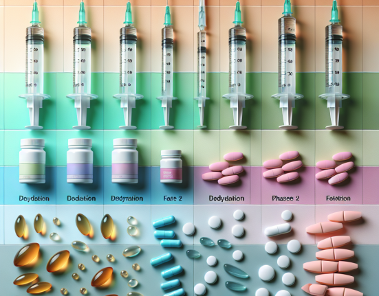 Inyecciones y pastillas para adelgazar en fases de deshidratación controlada