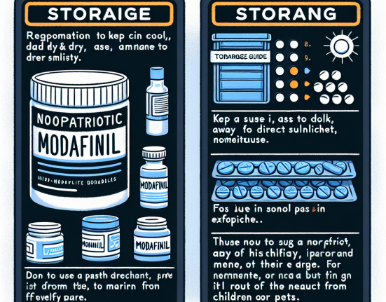 Cómo almacenar correctamente Modafinil (Provigil)