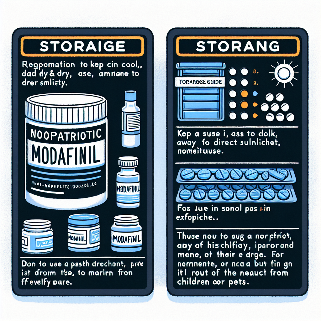 Cómo almacenar correctamente Modafinil (Provigil)