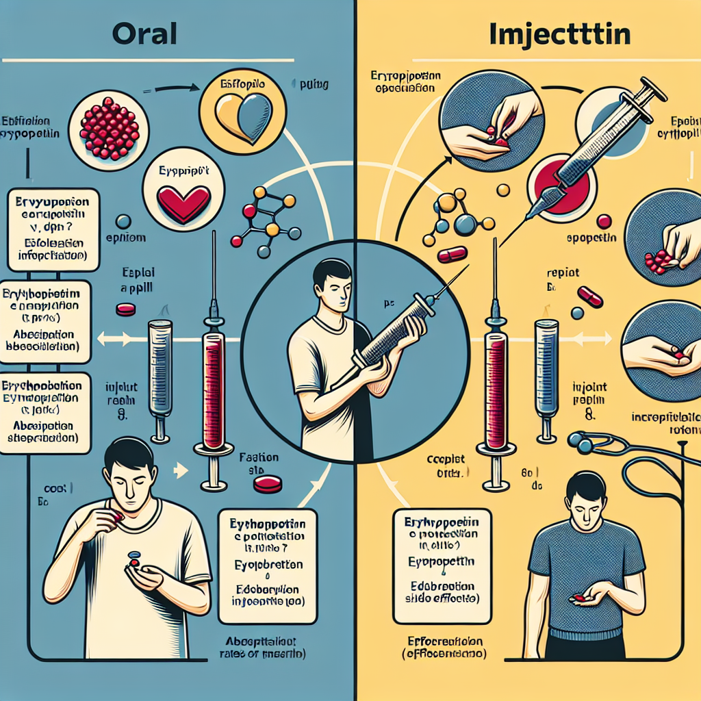 Diferencias entre Erythropoietin oral e inyectable