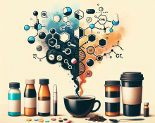 ¿Qué pasa al mezclar Colesterol - agentes reductores con cafeína?